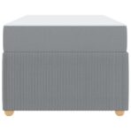 Bettrahmen mit Matratze Hellgrau 80 x 200 cm Stoff – Bild 7