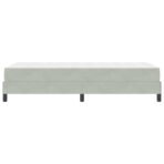 Boxspringbett mit Matratze Hellgrau 80 x 200 cm Stoff – Bild 8