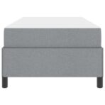 Boxspringbett Hellgrau 80 x 200 cm Stoff – Bild 7