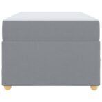 Bettrahmen mit Matratze Hellgrau 80 x 200 cm Stoff – Bild 7