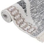 Teppich Schwarz und Grau 120x180 cm Baumwolle – Bild 6