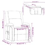 Massagesessel Schwarz Kunstleder – Bild 11