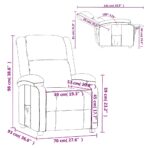 Relaxsessel Schwarz Kunstleder – Bild 9