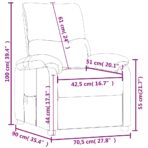 Relaxsessel Creme Stoff – Bild 9