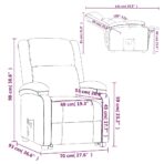 Relaxsessel Creme Stoff – Bild 9