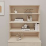 Highboard-Oberteil HAMAR Honigbraun 90x30x100 cm Massivholz