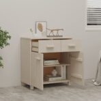 Sideboard HAMAR Honigbraun 79x40x80 cm Massivholz Kiefer – Bild 7