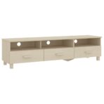 TV-Schrank HAMAR Honigbraun 158x40x40 cm Massivholz Kiefer – Bild 2