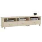 TV-Schrank HAMAR Honigbraun 158x40x40 cm Massivholz Kiefer – Bild 6