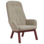 Relaxsessel Hellgrau Samt – Bild 2