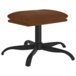 Fusshocker Braun 60x60x36 cm Mikrofasergewebe – Bild 2