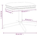 Fusshocker Rosa 60x60x36 cm Samt – Bild 6