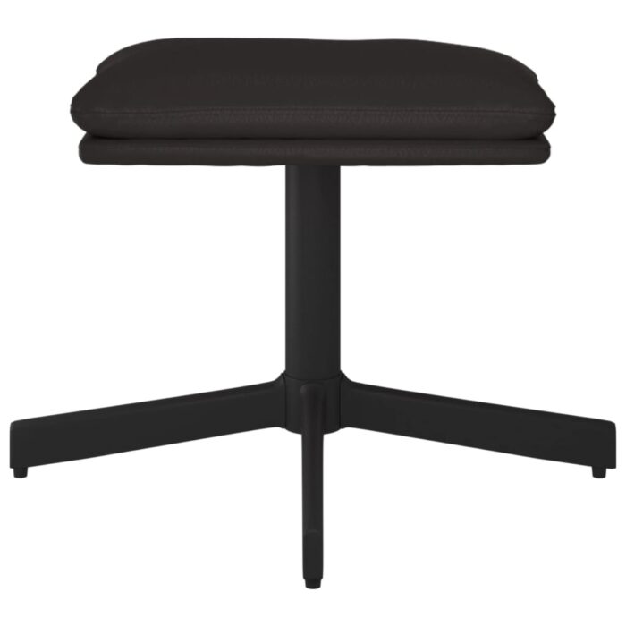 Fusshocker Creme 60x60x36 cm Kunstleder – Bild 3