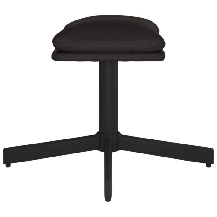 Fusshocker Creme 60x60x36 cm Kunstleder – Bild 4