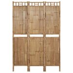 3-tlg. Raumteiler Bambus 120x180 cm