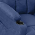 Relaxsessel Schwarz Stoff – Bild 7