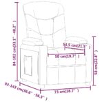 Relaxsessel Schwarz Stoff – Bild 9