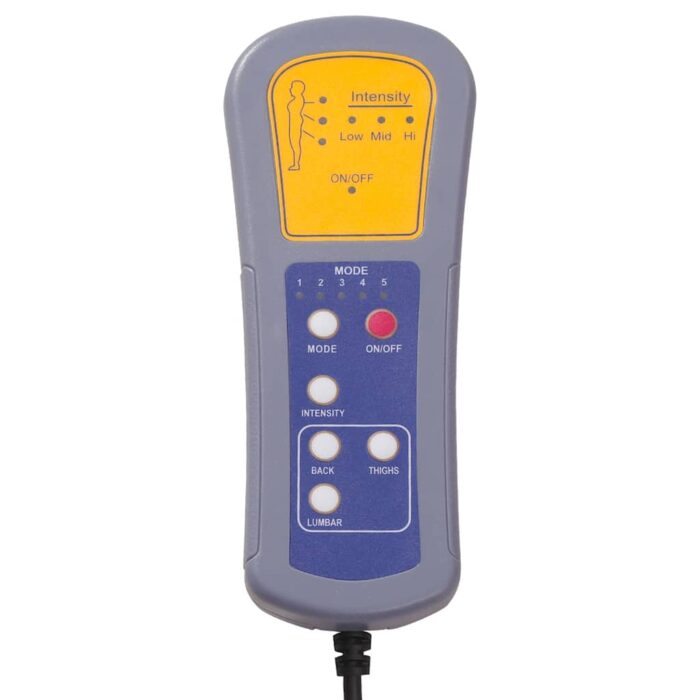 Massagesessel Hellgrau Stoff – Bild 9