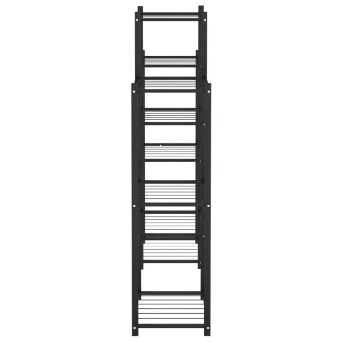 Blumenständer 83x25x100 cm Schwarz Eisen – Bild 4