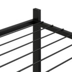 Blumenständer 83x25x100 cm Schwarz Eisen – Bild 5