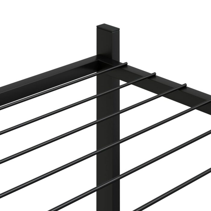 Blumenständer 83x25x100 cm Schwarz Eisen – Bild 5