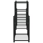 Blumenständer 83x25x60 cm Schwarz Eisen – Bild 4