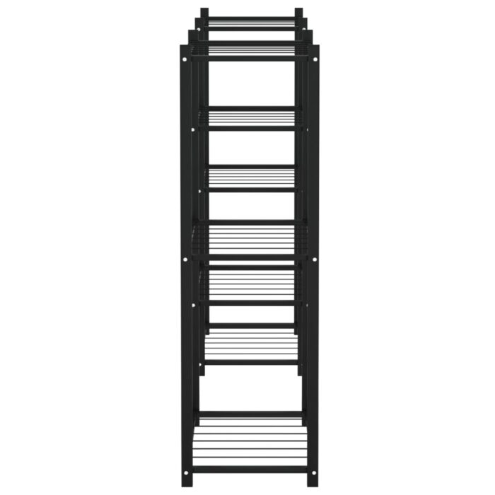 Blumenständer 83x25x80 cm Schwarz Eisen – Bild 4