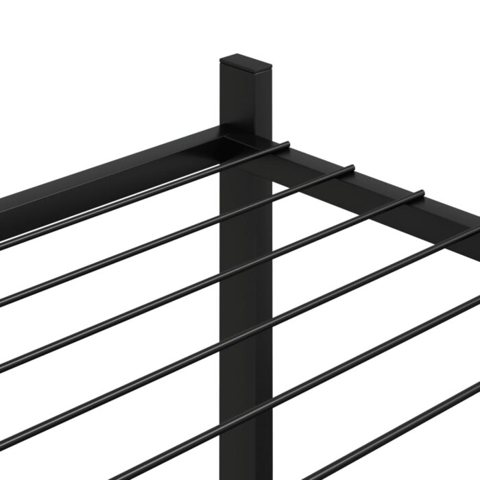 Blumenständer 83x25x80 cm Schwarz Eisen – Bild 5