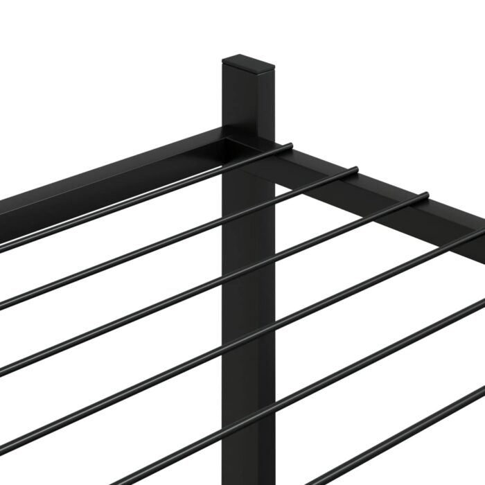 Blumenständer 83x25x80 cm Schwarz Eisen – Bild 5