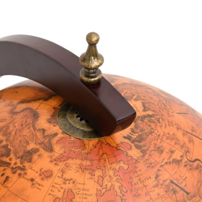 Globus-Bar Braun Massivholz Eukalyptus – Bild 6