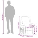 Massagesessel Schwarz Kunstleder – Bild 11