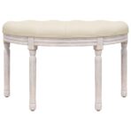 Sitzbank 81,5x41x49 cm Leinen – Bild 3