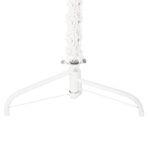 Künstlicher Halb-Weihnachtsbaum mit Ständer Schlank Weiss 120 cm – Bild 6