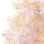 Künstlicher Weihnachtsbaum Schillernde Spitzen Weiss 120 cm PVC – Bild 3