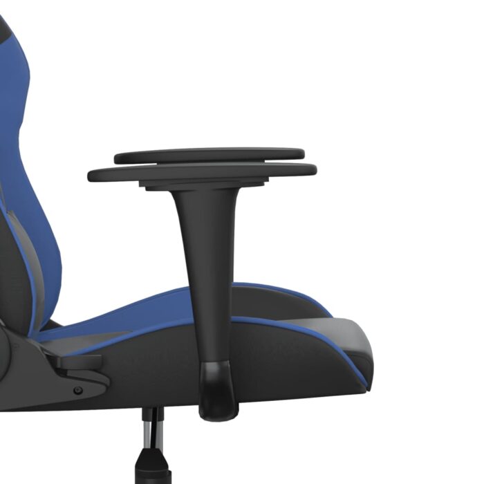 Gaming-Stuhl mit Massagefunktion Schwarz und Blau Kunstleder – Bild 10