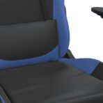Gaming-Stuhl mit Massagefunktion Schwarz und Blau Kunstleder – Bild 8