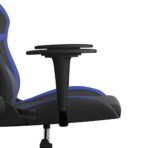 Gaming-Stuhl mit Massagefunktion Schwarz und Blau Kunstleder – Bild 10