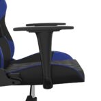 Gaming-Stuhl mit Massagefunktion Schwarz und Blau Kunstleder – Bild 9
