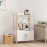 Highboard Weiss 80x40x121 cm Holzwerkstoff