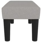 Sitzbank Hellgrau 70x30x30 cm Stoff – Bild 4