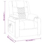 Massagesessel Schwarz Kunstleder – Bild 9