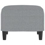 Fusshocker Hellgrau 60x50x41 cm Stoff – Bild 4