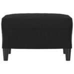 Fusshocker Schwarz 60x50x41 cm Kunstleder – Bild 3