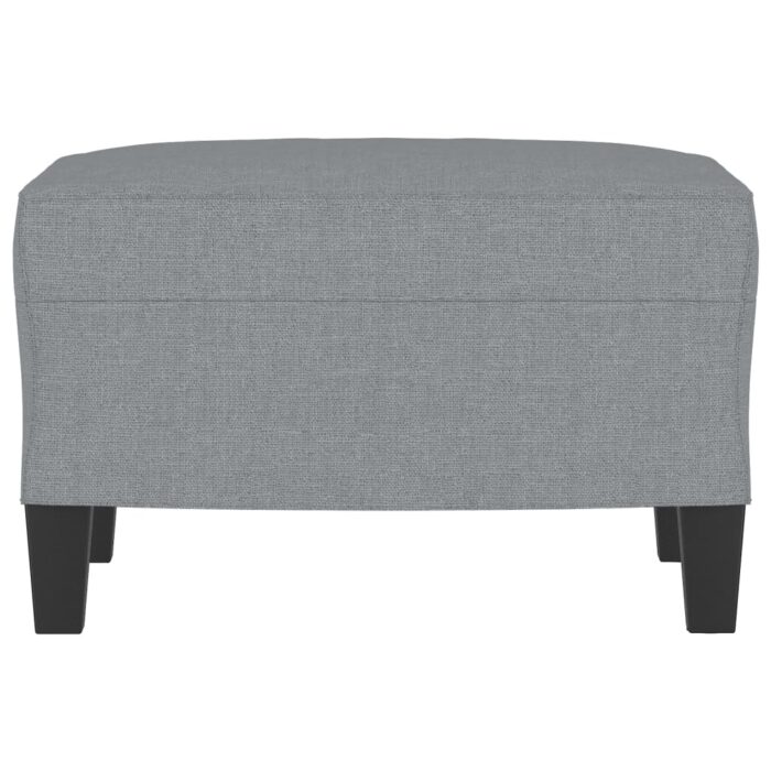 Fusshocker Hellgrau 60x50x41 cm Stoff – Bild 3