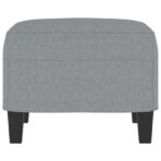 Fusshocker Hellgrau 60x50x41 cm Stoff – Bild 4
