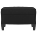Fusshocker Schwarz 60x50x41 cm Kunstleder – Bild 3