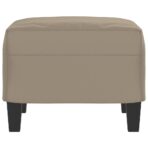 Fusshocker Taupe 60x50x41 cm Mikrofasergewebe – Bild 4