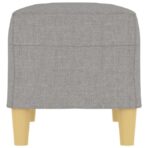 Sitzbank Hellgrau 70x35x41 cm Stoff – Bild 4