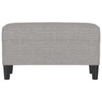 Sitzbank Hellgrau 70x35x41 cm Stoff – Bild 3