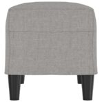 Sitzbank Hellgrau 70x35x41 cm Stoff – Bild 4